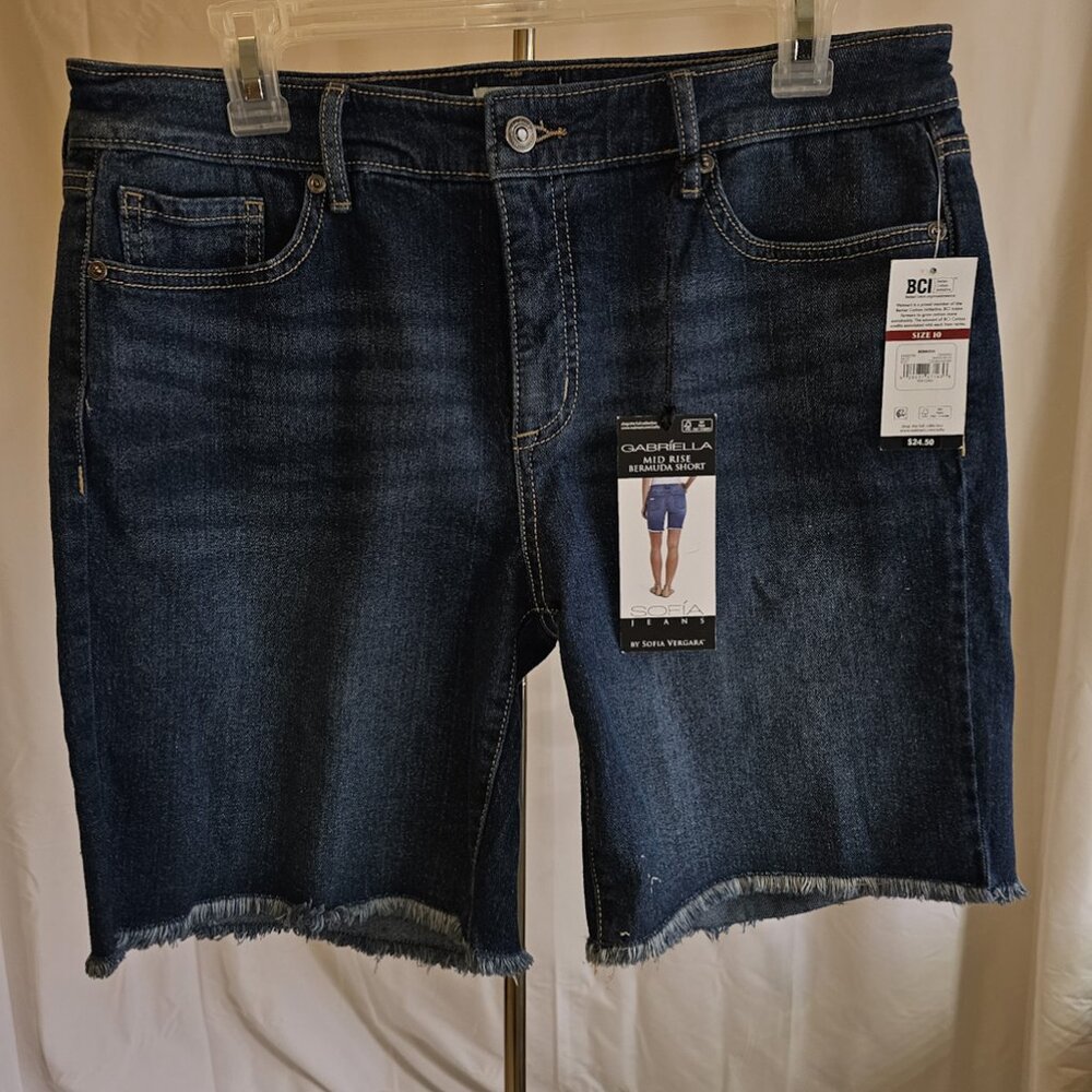 High Rise Bermuda Jeans by Sofia Vargera